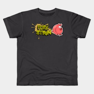 PorkStain Pig Logo Kids T-Shirt